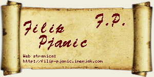 Filip Pjanić vizit kartica